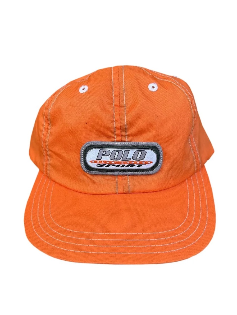 Vintage Polo Sport Ralph Lauren Orange Nylon Hat